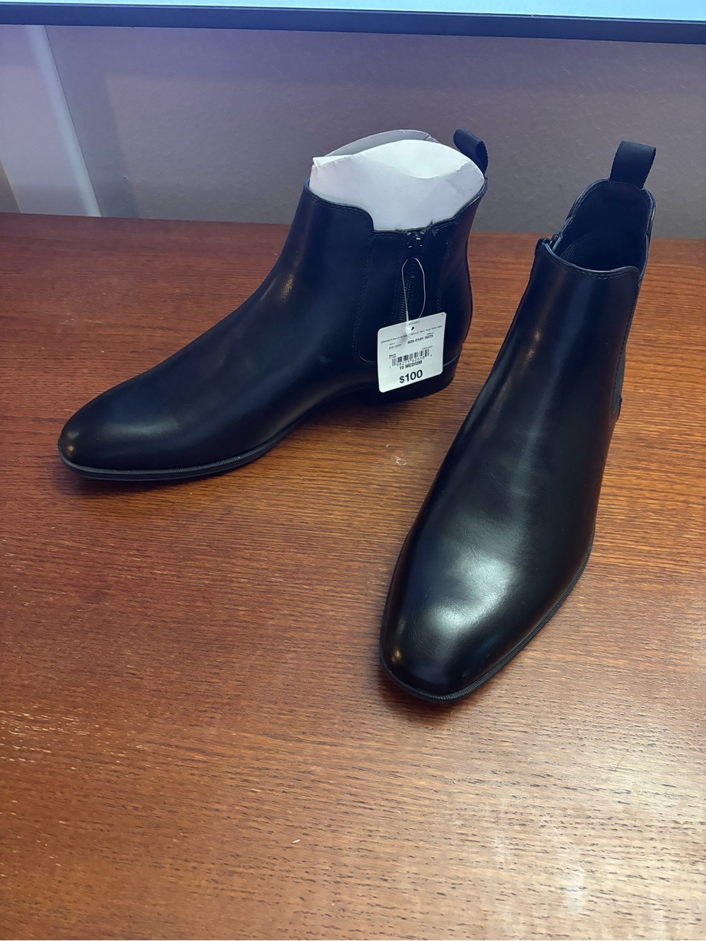 JF Stanwell Black Chelsea Ankle Boots Men’s Size 10M New $100 MSRP